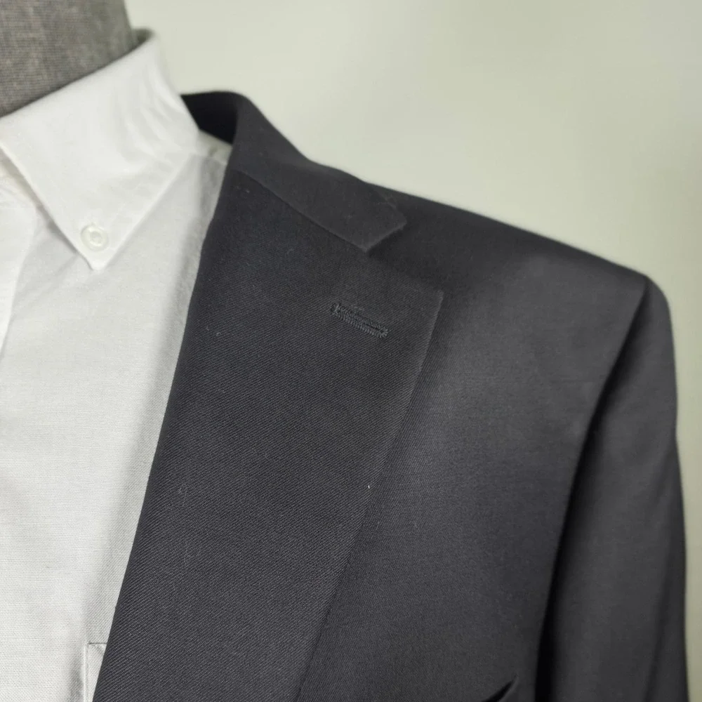 Michael Kors Mens Sport Coat Black 50R Wool Blend Business Casual Polished NWT